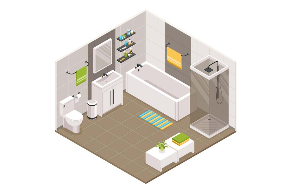 3D-Badezimmer-Planung 3D-Badezimmer-Planung